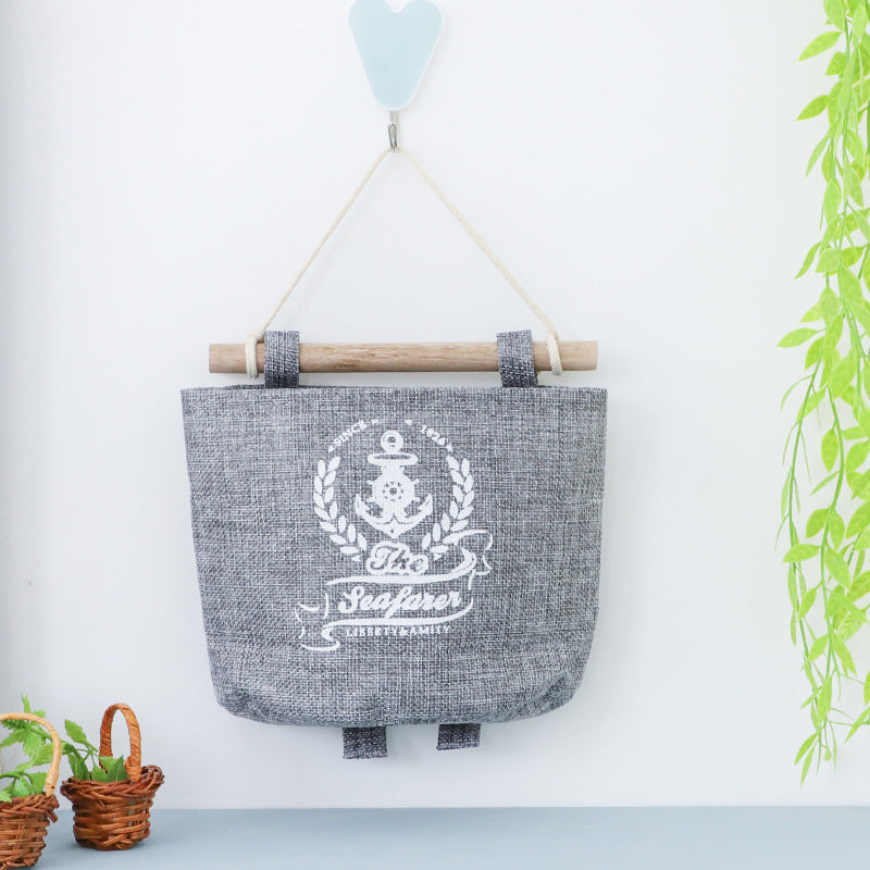 Wholesale Cotton and Linen Multi-layer Wind Hanging Storage Hanging Bags